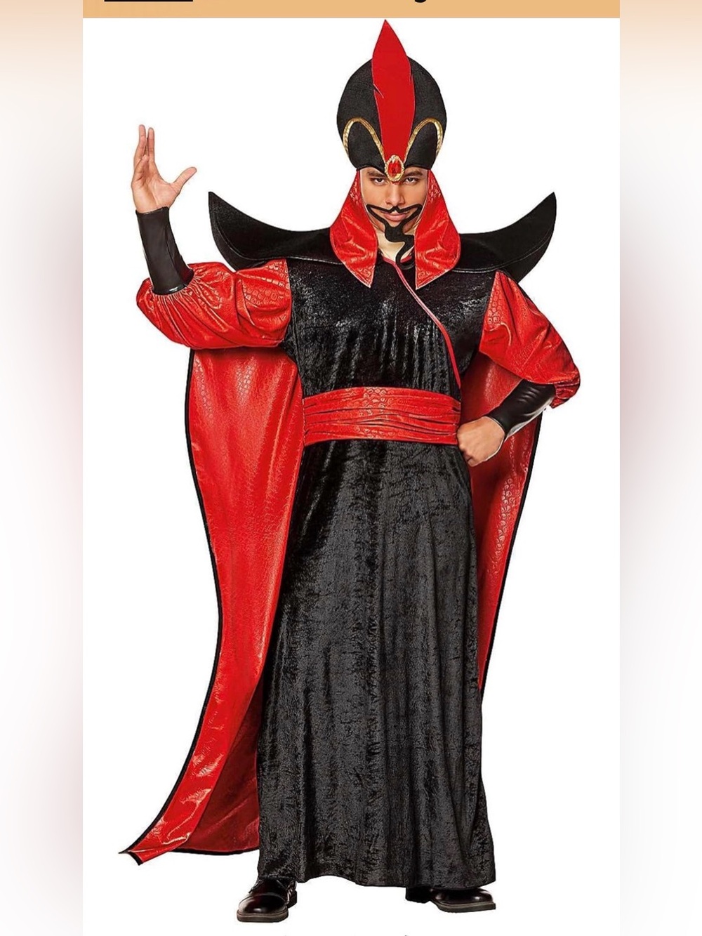 Spirit Halloween-Men’s Jafar villain Costume.